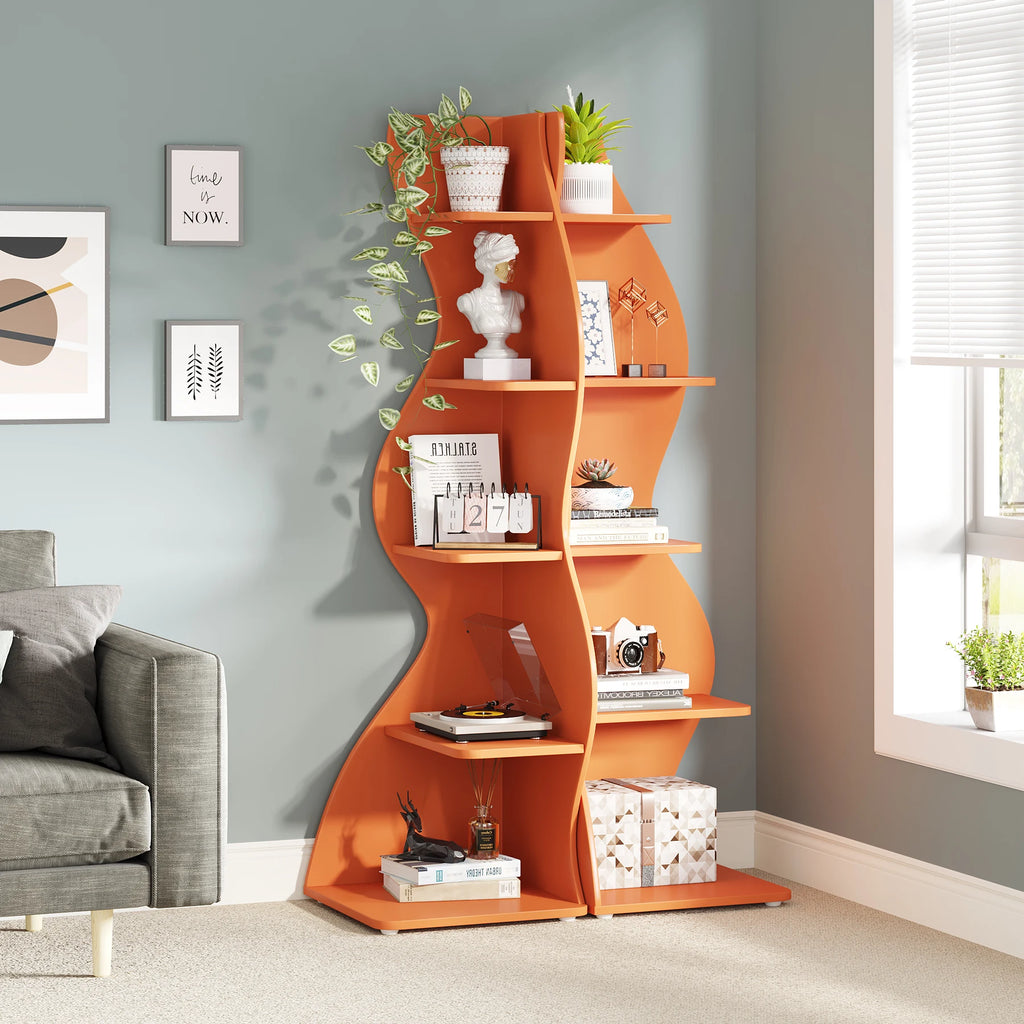 5-Tier Corner Bookshelf