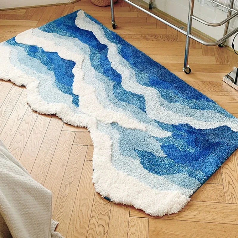 Ocean Wave Tufted Accent Rug