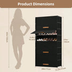 9-Tier Dustproof Shoe Storage Cabinet