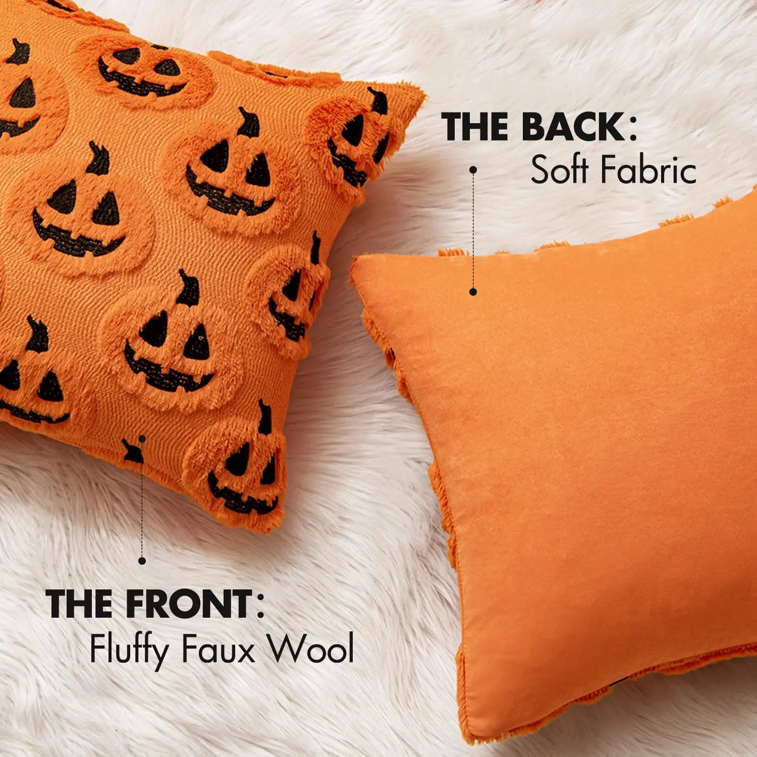 Pumpkin Halloween Throw Pillow Covers