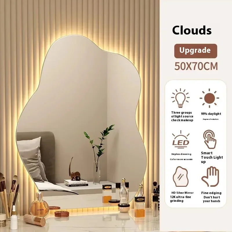 Irregular LED Accent Wall Mirror