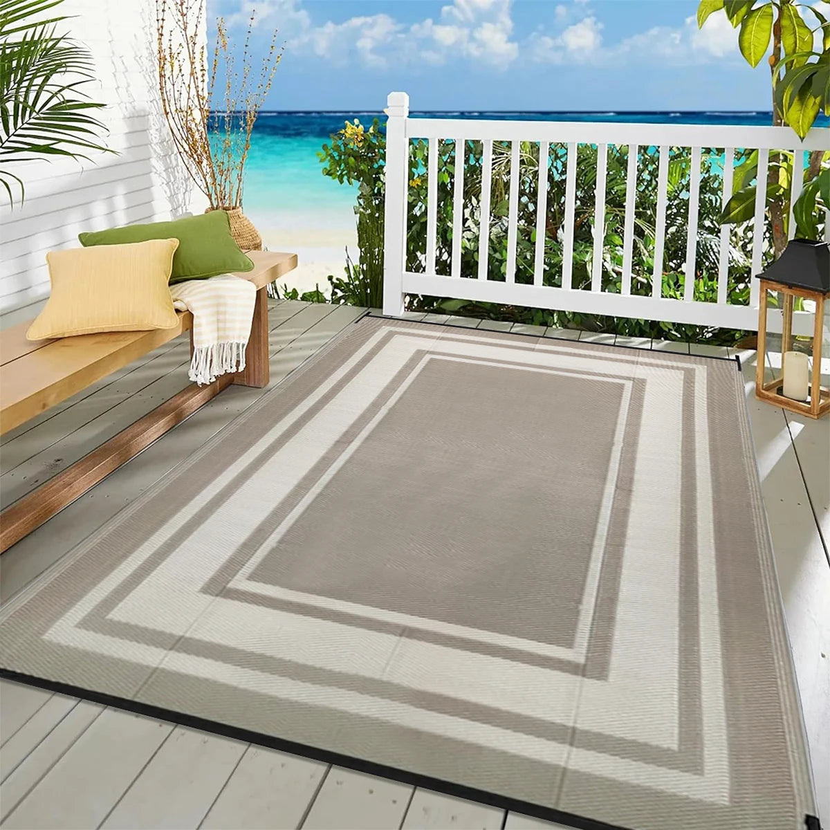 Reversible Woven Patio Rug
