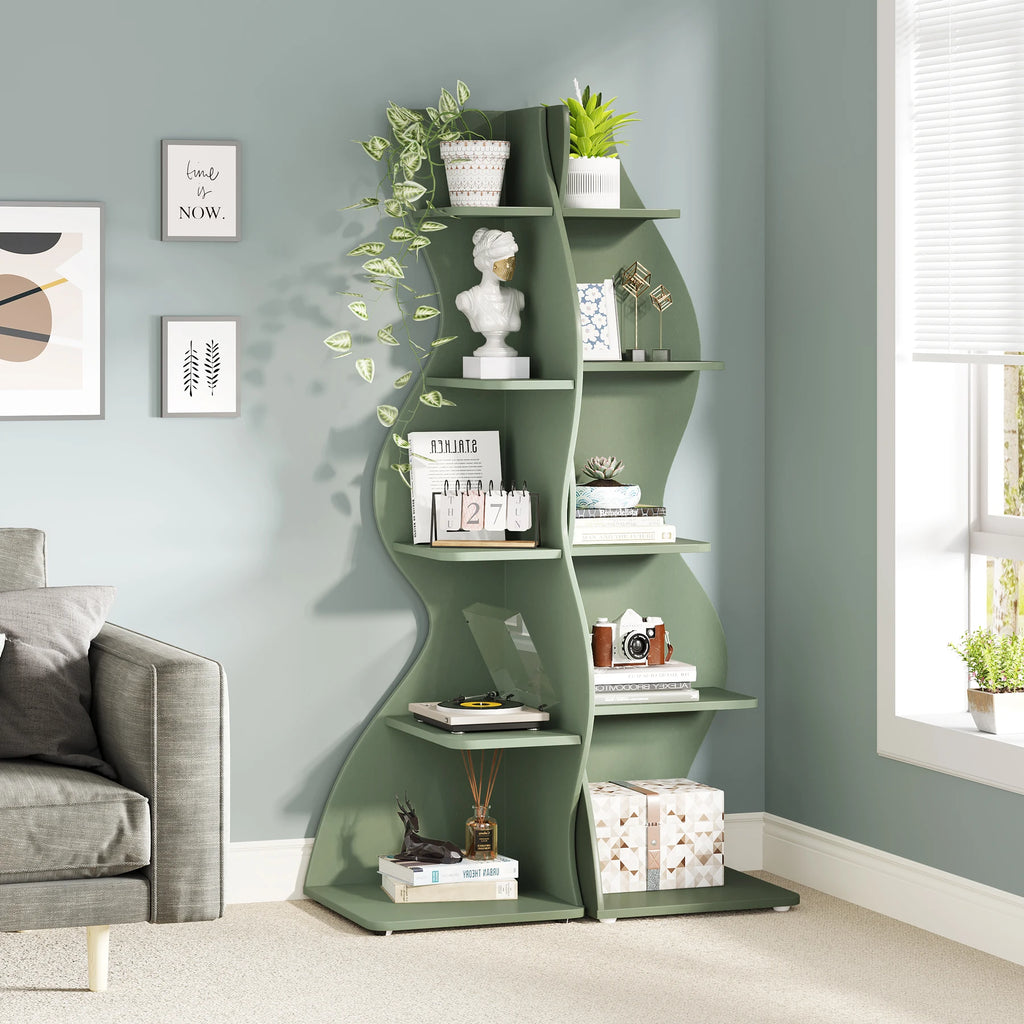 5-Tier Corner Bookshelf