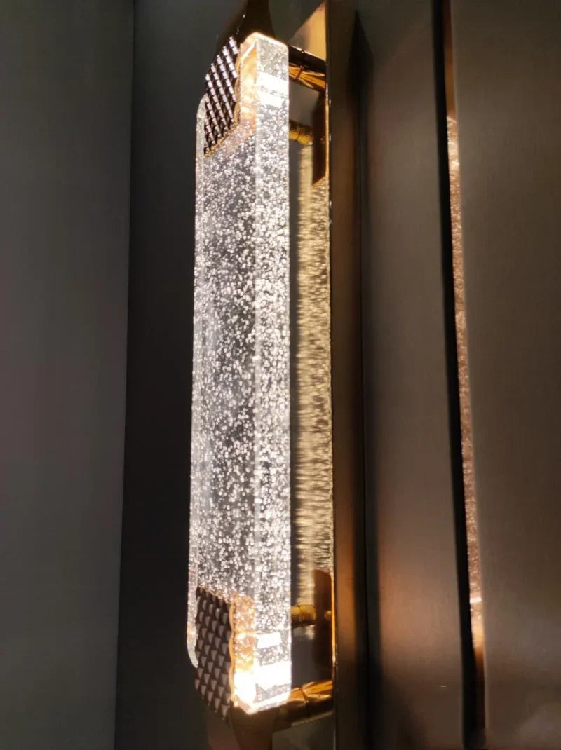 LuxeGlow Crystal Wall Sconce