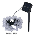 Crystal Solar Waterproof Outdoor String Lights