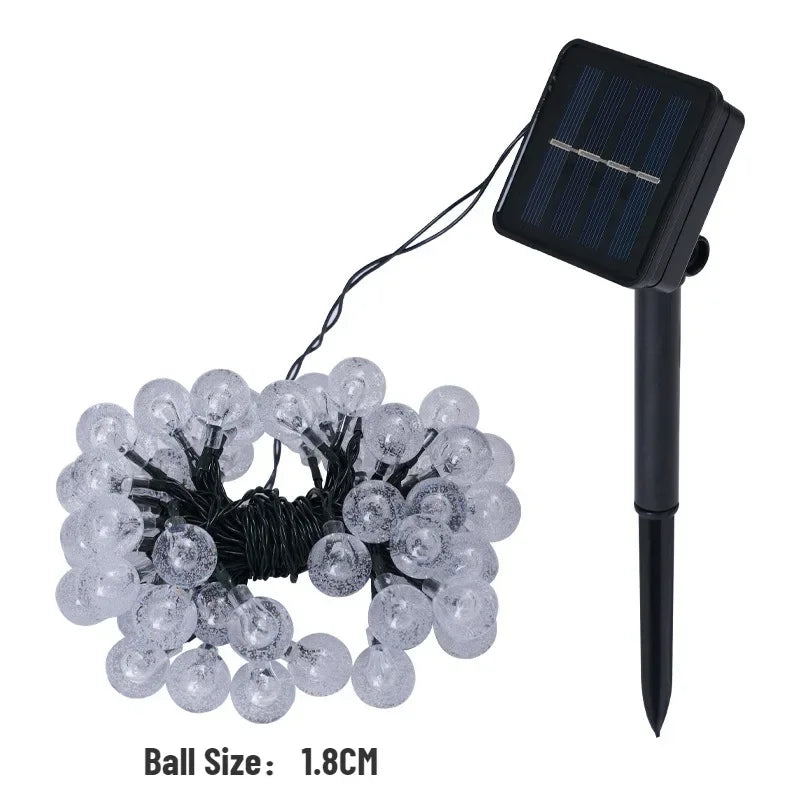 Crystal Solar Waterproof Outdoor String Lights