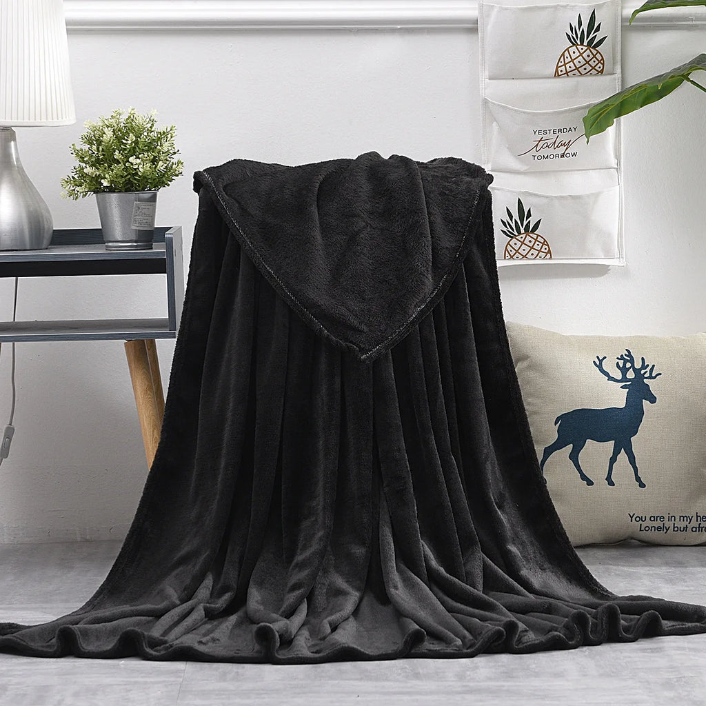 Coral Fleece Throw Blanket