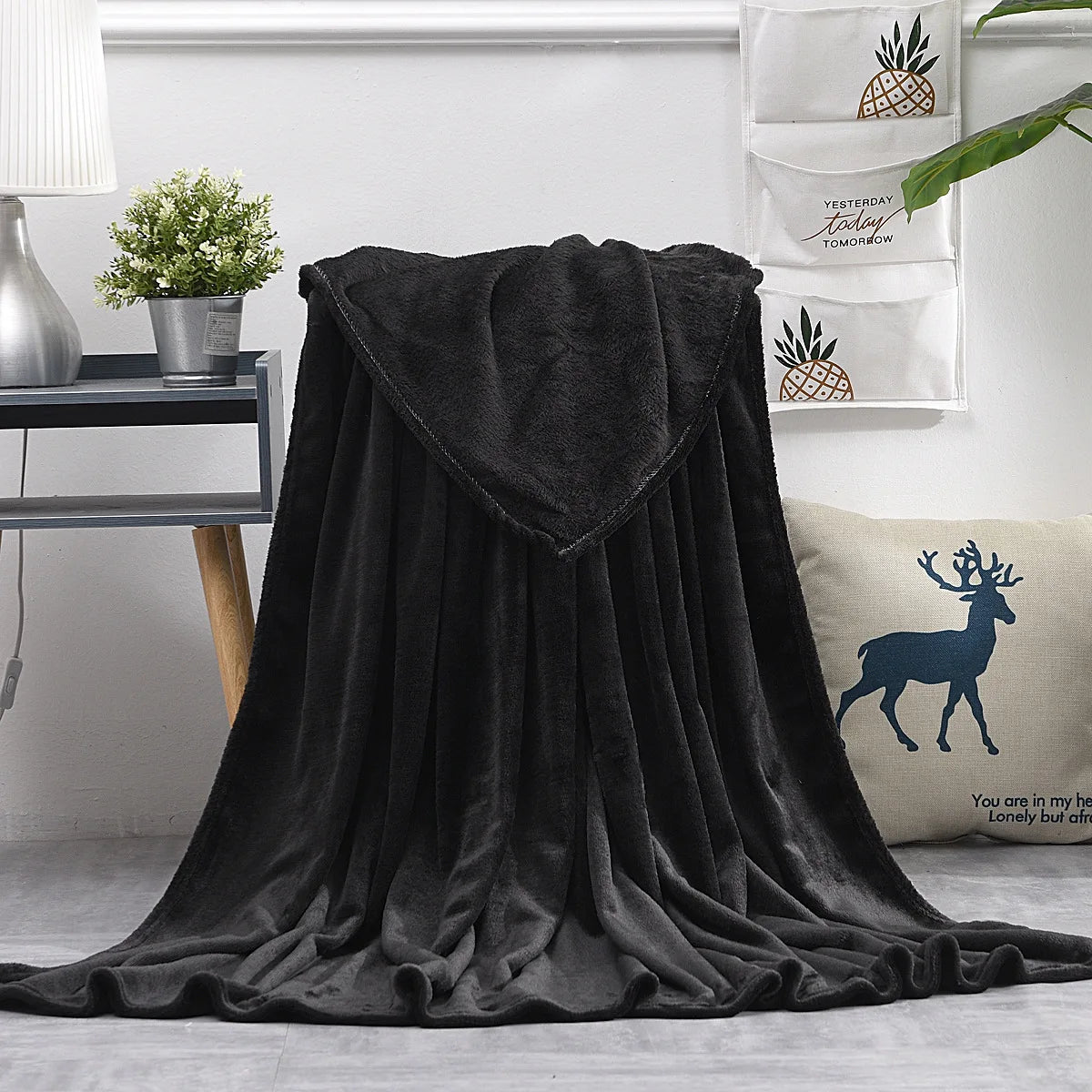 Coral Fleece Throw Blanket