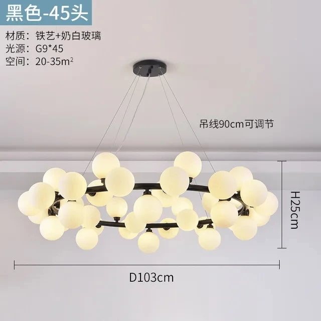Glass LED Chandelier