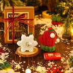 Holiday Candle Gift Floral Decorative Candle Set Christmas Scented Candle Scented For Bookshelf Bedroom Holiday Season