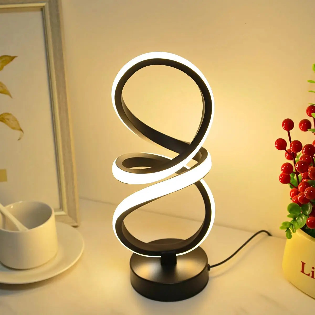 Vintage Motion-Sensor LED Table Lamp