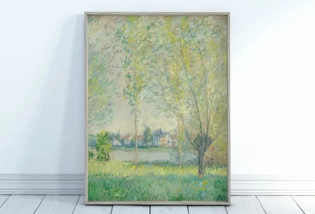 Impressionist Garden Landscape Canvas Print