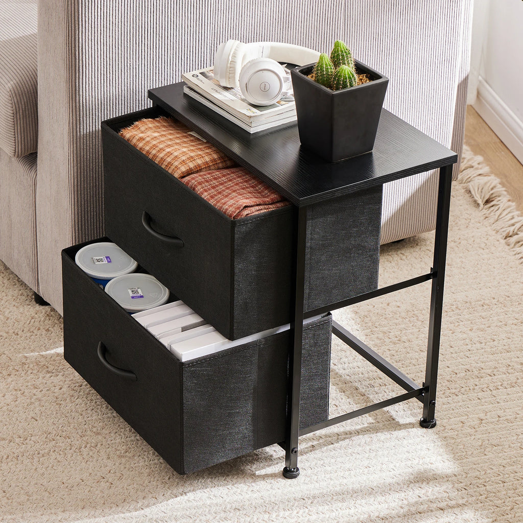 Fabric Drawer Nightstand