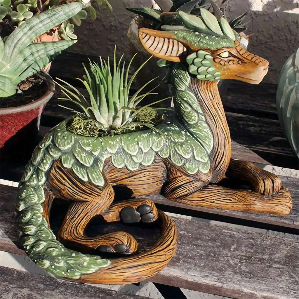 Dragon Resin Outdoor Planter