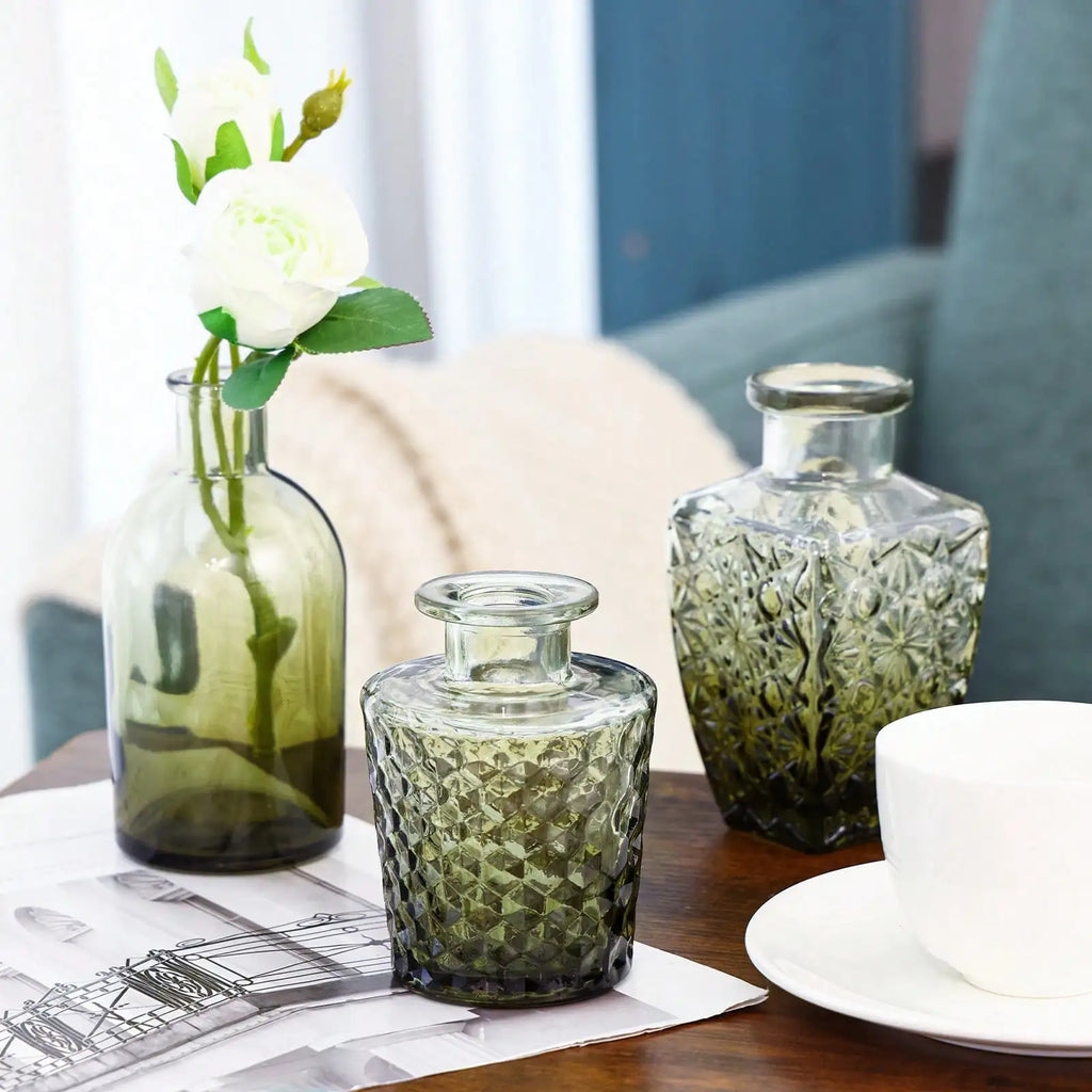 14-Piece Mini Glass Vase Set