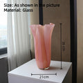 Wide-Mouth Contemporary Glass Vase