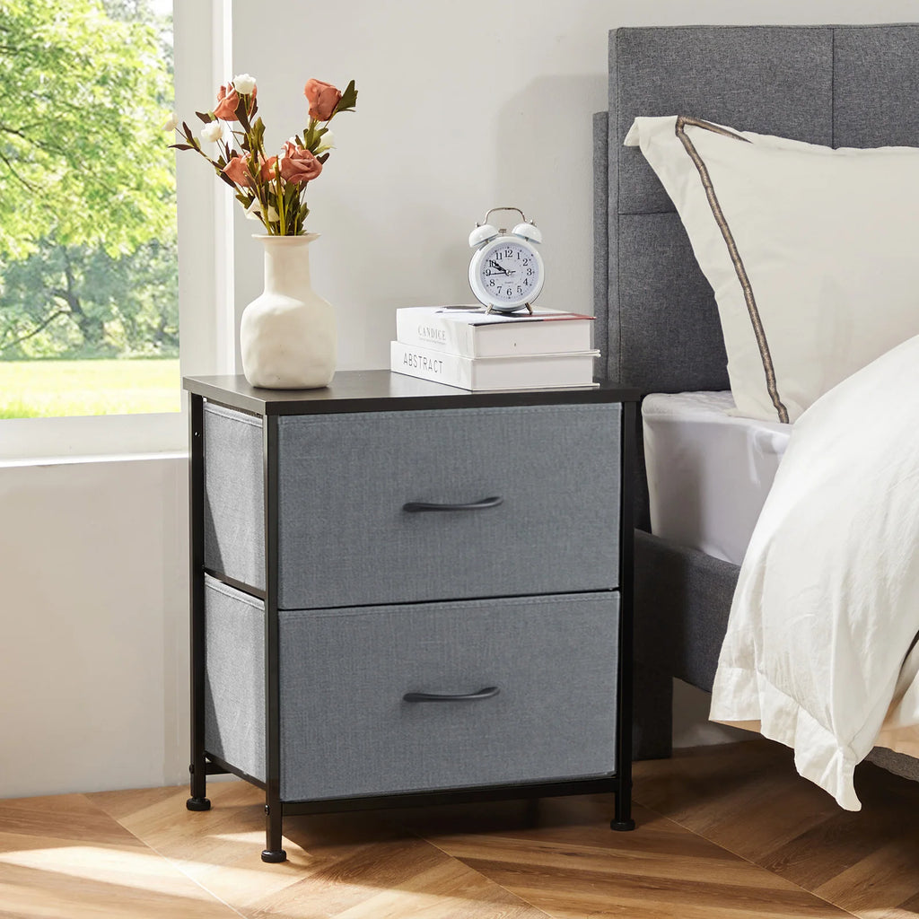 Fabric Drawer Nightstand