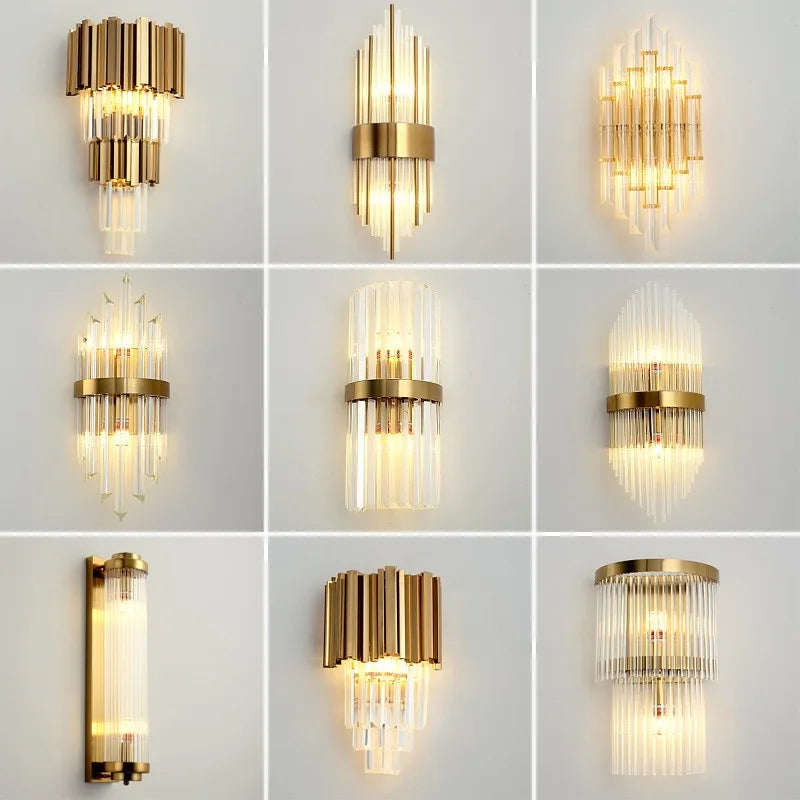 French Crystal Wall Sconce