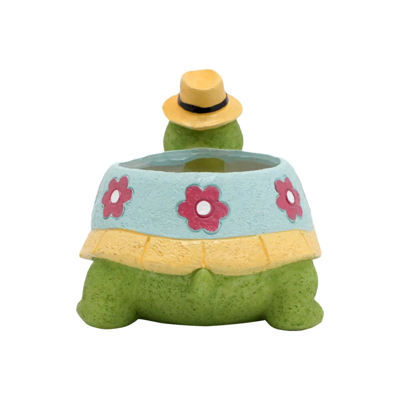 Adorable Resin Outdoor Planter — detail view