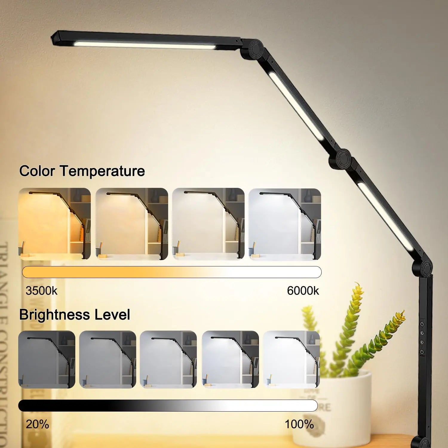 Adjustable Clamp LED Desk Lamp
