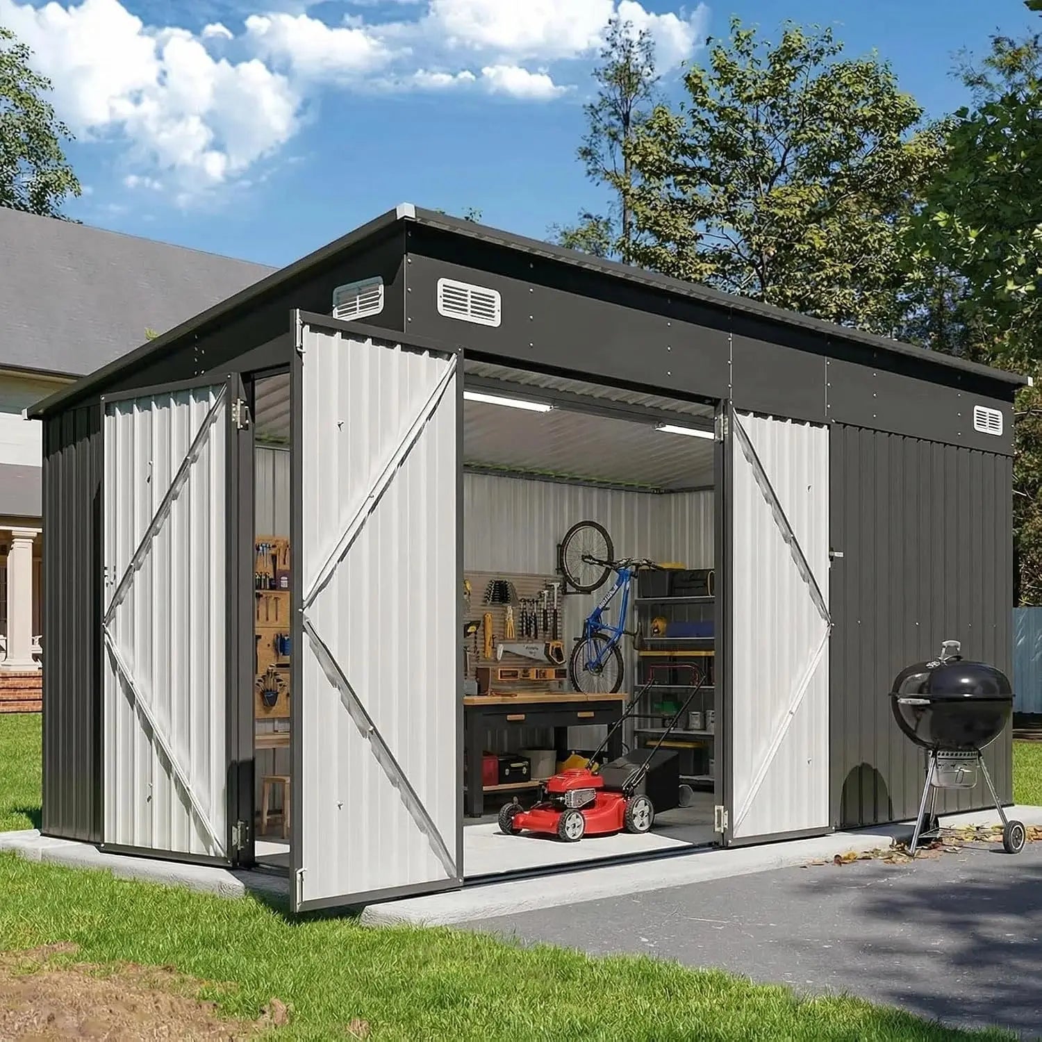 Outdoor Metal Storage Shed — WESTMERE