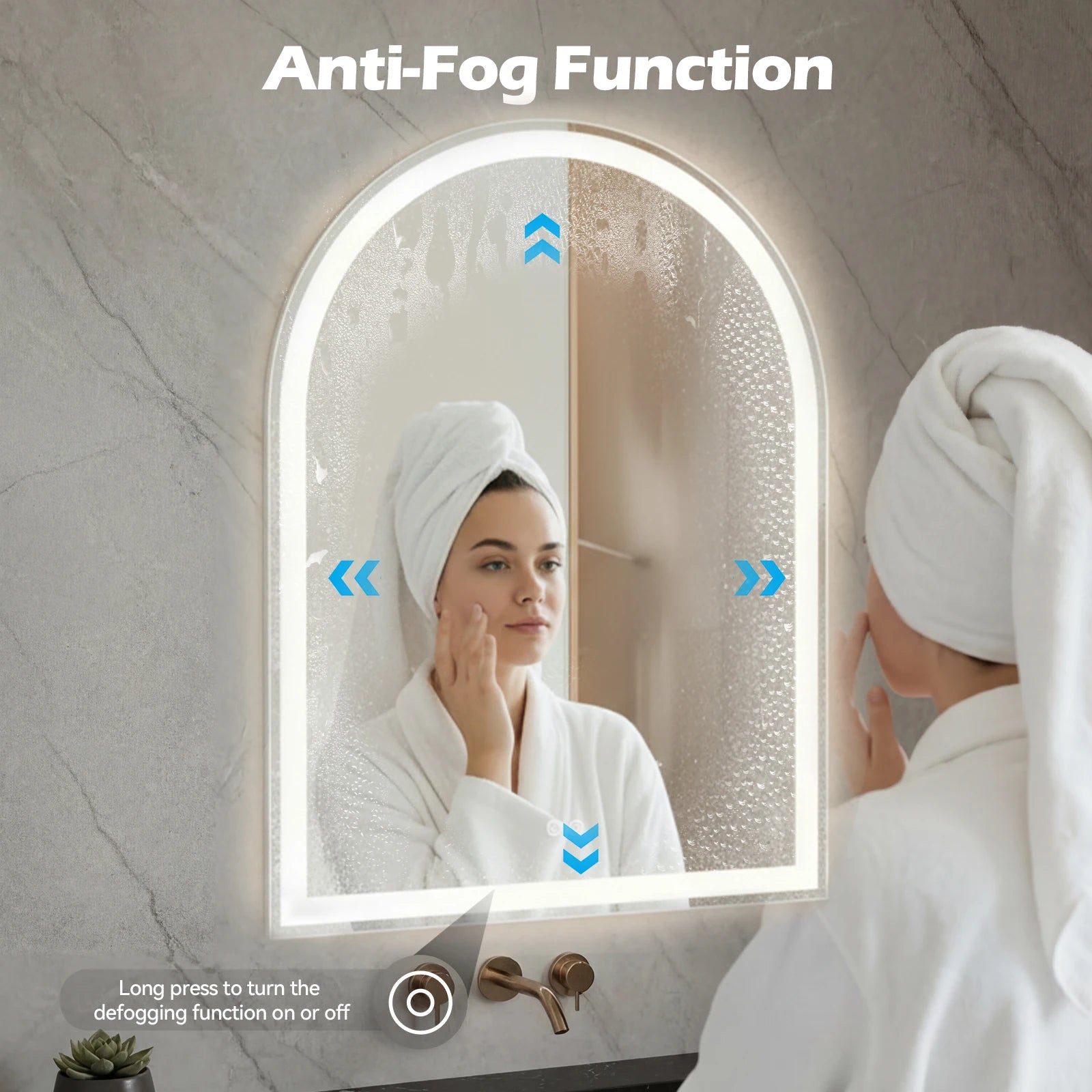 Arched LED Vanity Mirror
