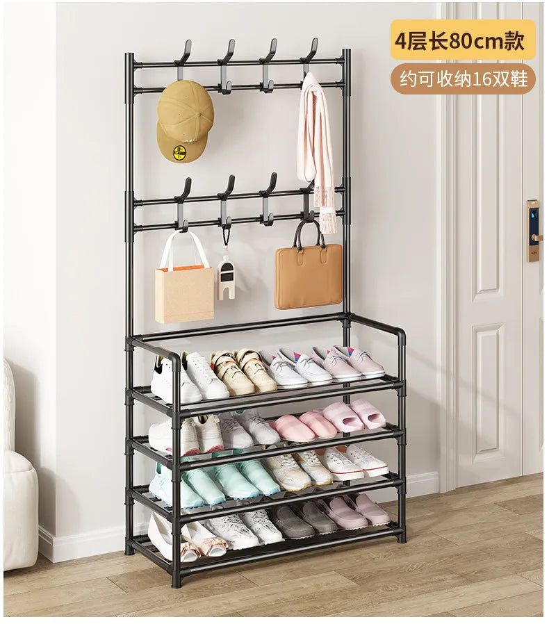 Door-Mounted Shoe & Hat Rack