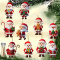 Wooden Gingerbread Christmas Ornaments - 10 Piece