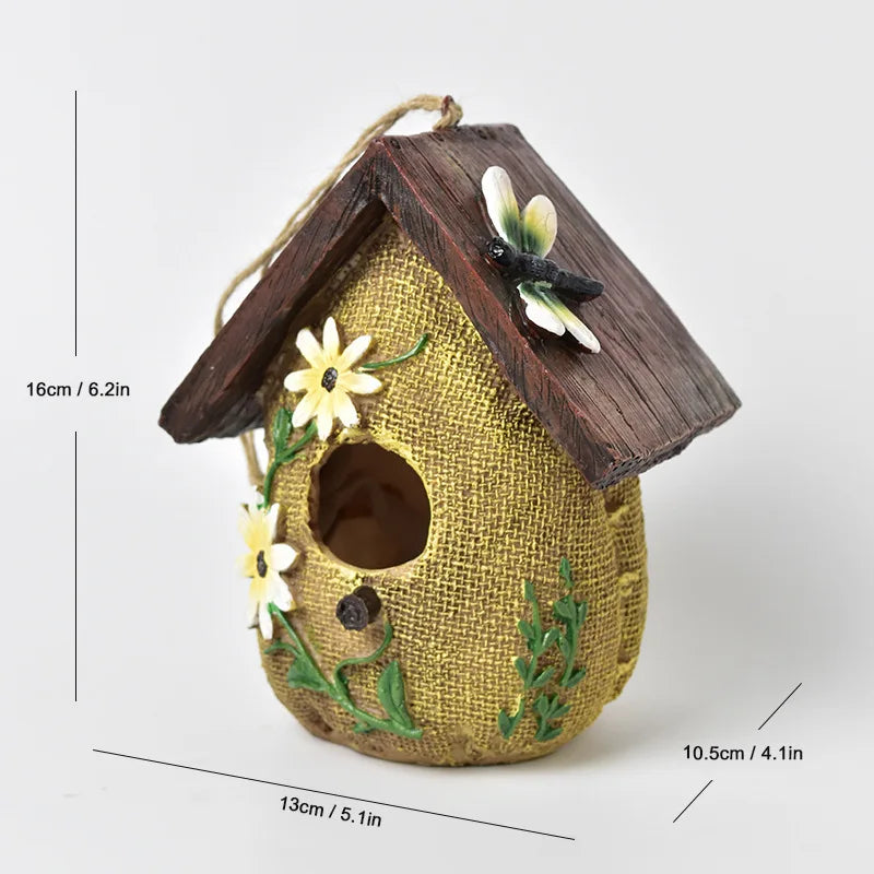 Resin Sack Shower Birdhouse Outdoor Craft Ornament