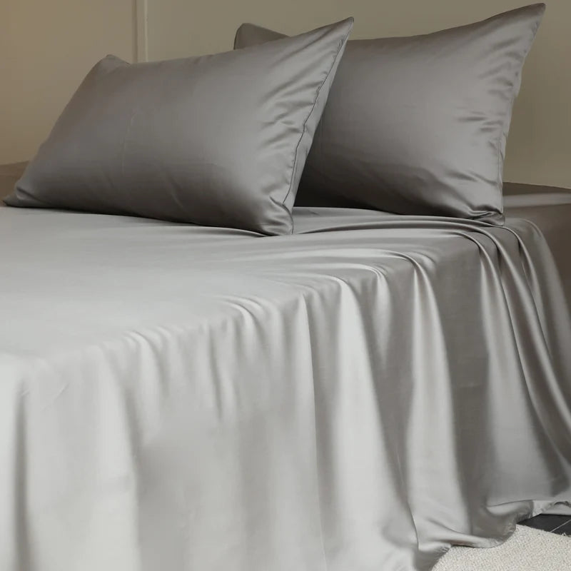 100% Silk Bed Sheet Set Luxury Mulberry Silk Bedding Sets Twin Full Double Queen King Size Fitted Sheet Flat Sheet Pillowcase