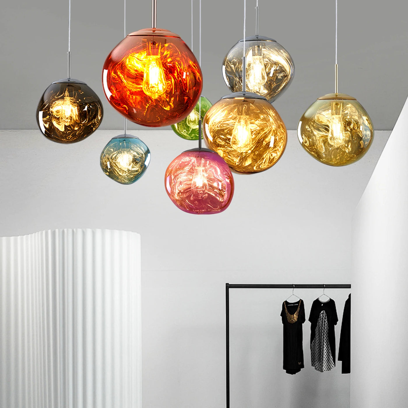 Lava Glass Pendant Light — detail view