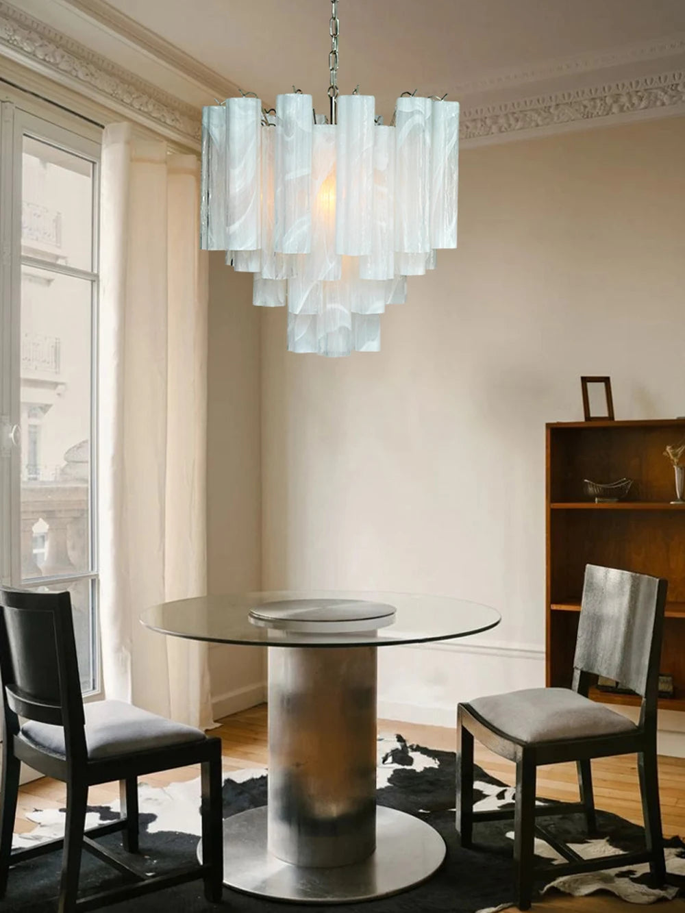 Art Glass Dimmable LED Chandelier