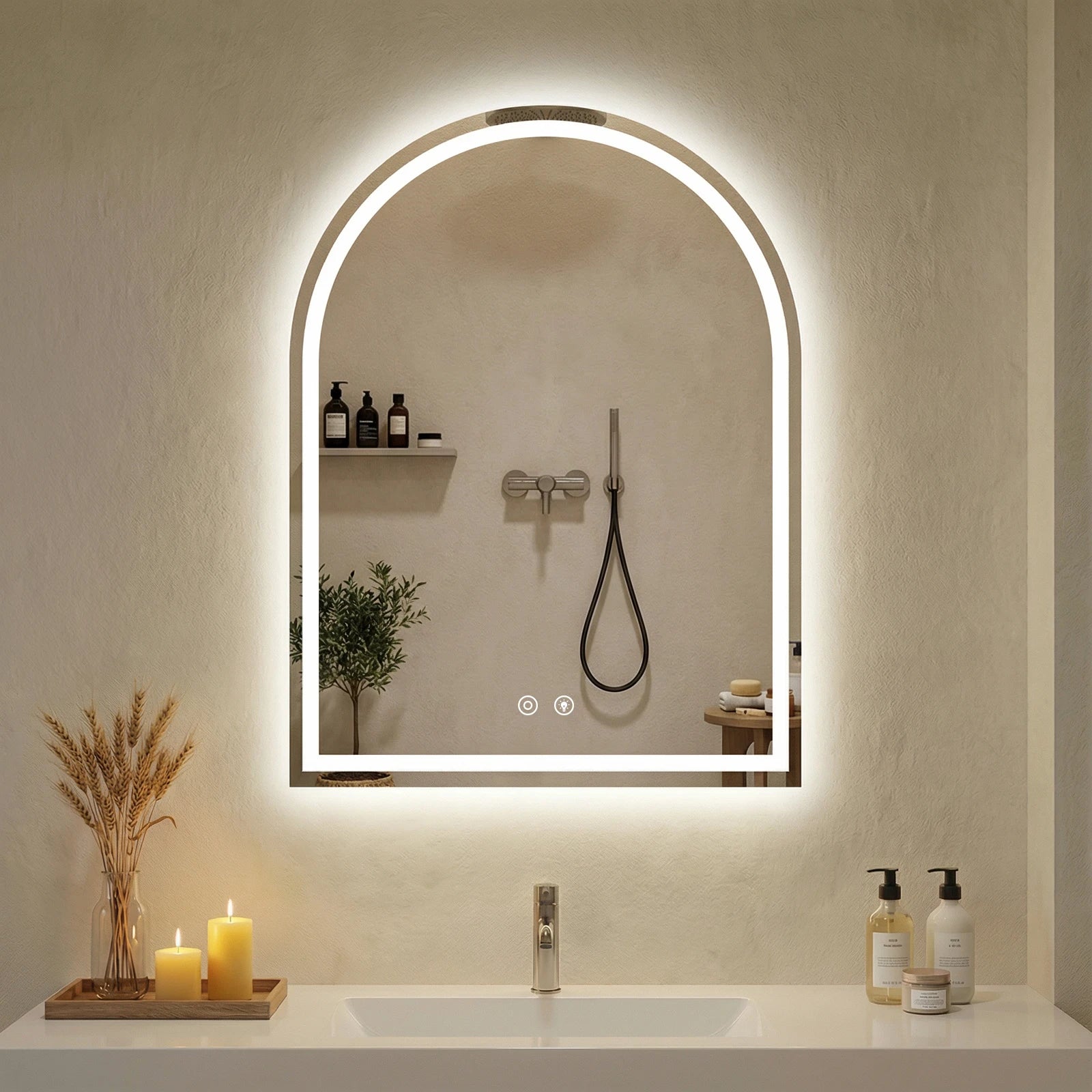 Arched LED Vanity Mirror