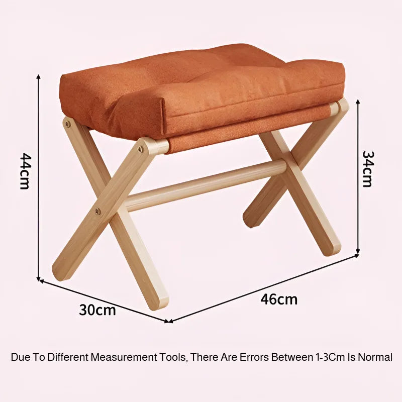 Folding Upholstered Footstool