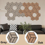 3D Wood Peel & Stick Acoustic Panels