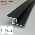 1m Ultra Narrow Shadow Gap LED Aluminum Profile Recessed