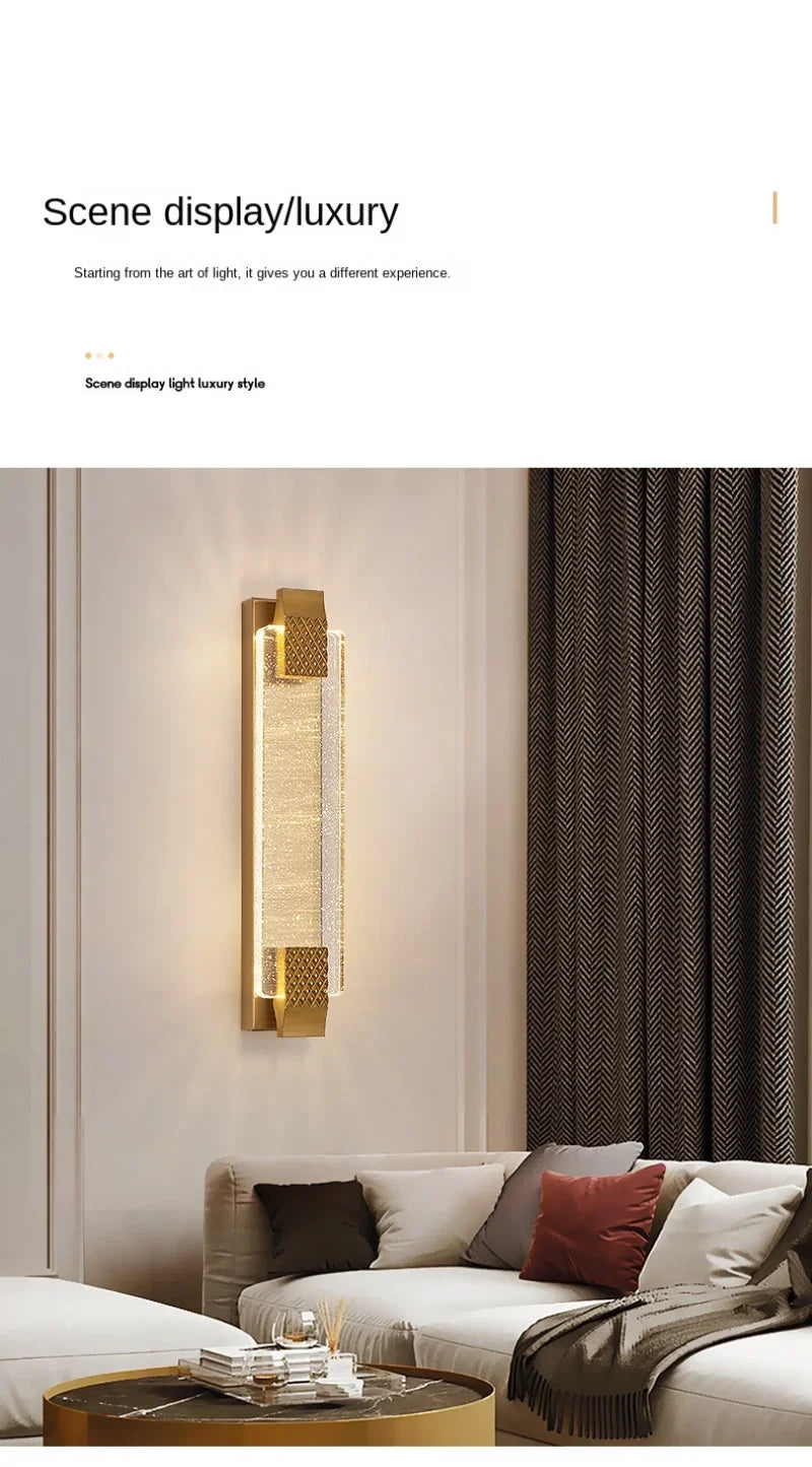 LuxeGlow Crystal Wall Sconce