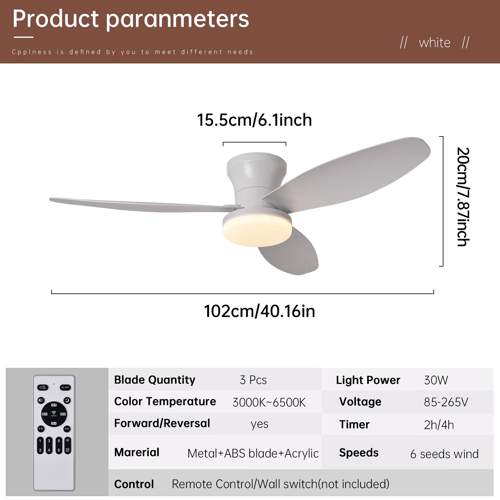 AirFlow Ceiling Fan Light