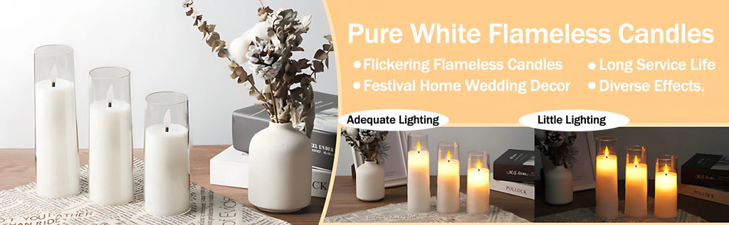Flameless Acrylic LED Candles