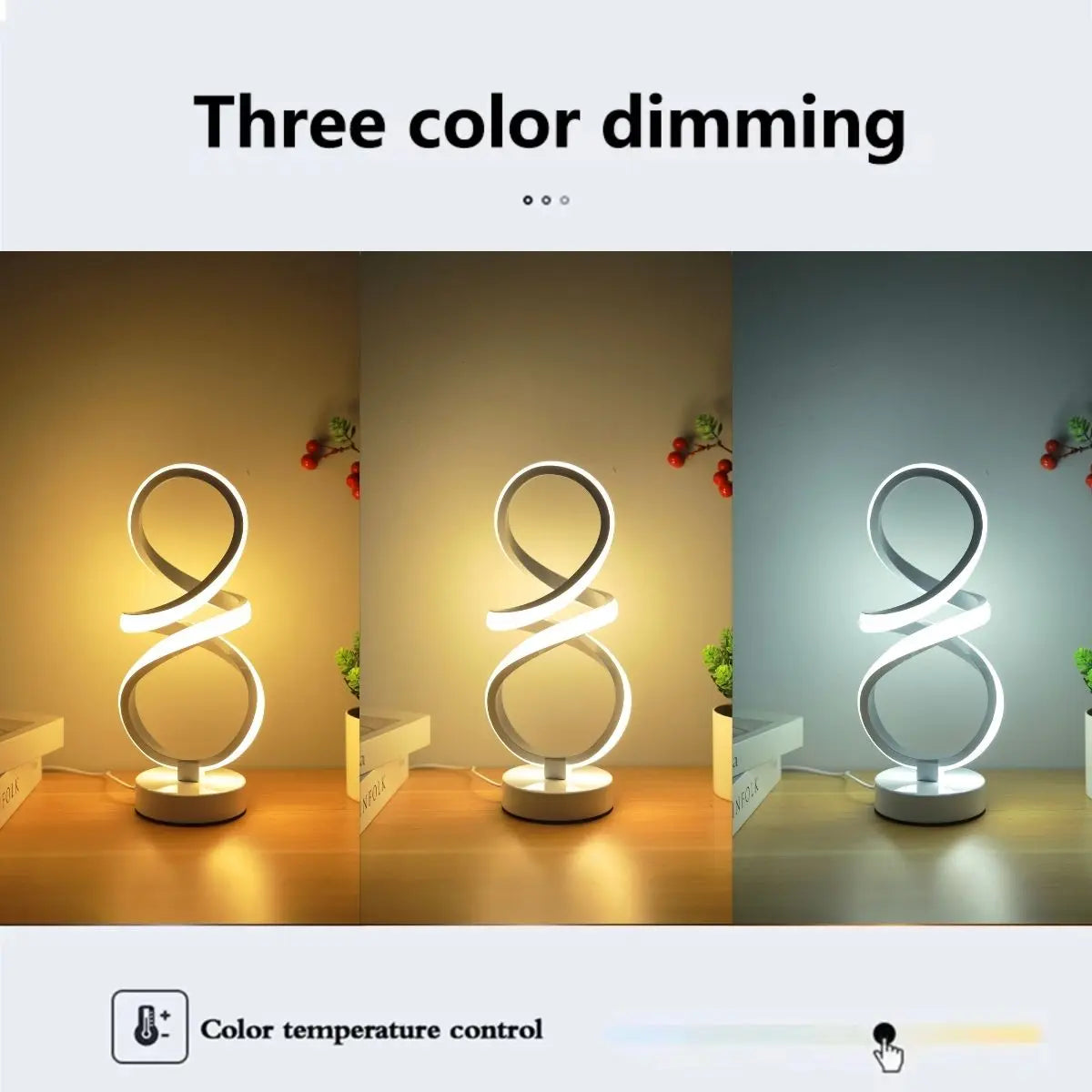 Vintage Motion-Sensor LED Table Lamp