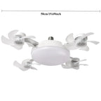 Dimmable Remote-Control Ceiling Fan with Light