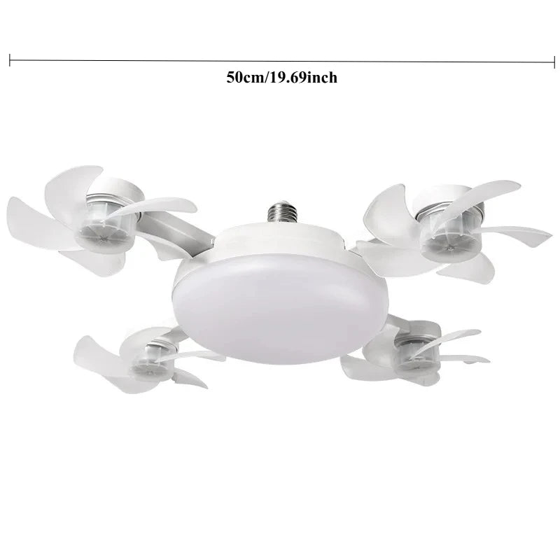 Dimmable Remote-Control Ceiling Fan with Light