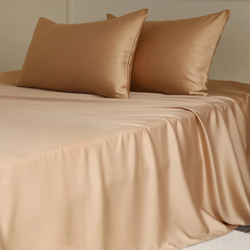 100% Silk Bed Sheet Set Luxury Mulberry Silk Bedding Sets Twin Full Double Queen King Size Fitted Sheet Flat Sheet Pillowcase