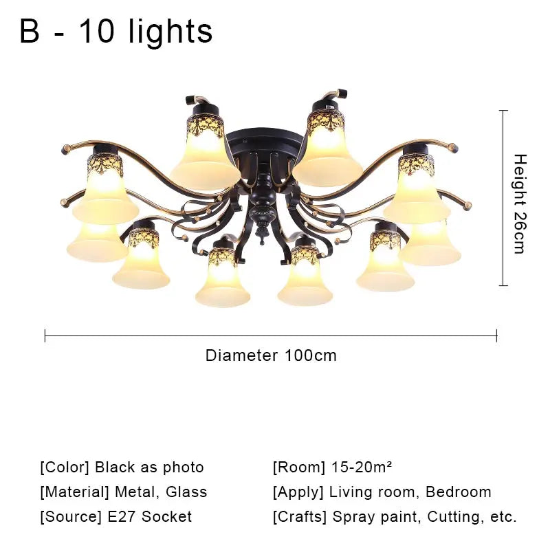 Glass Vintage Chandelier