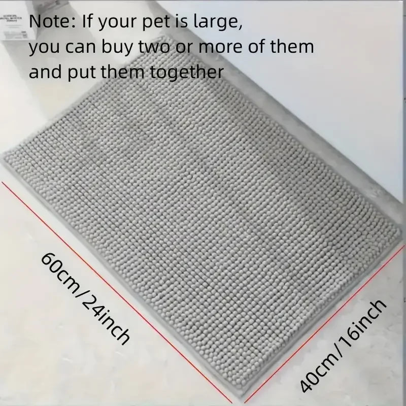 Absorbent Microfiber Muddy-Paw Door Mat