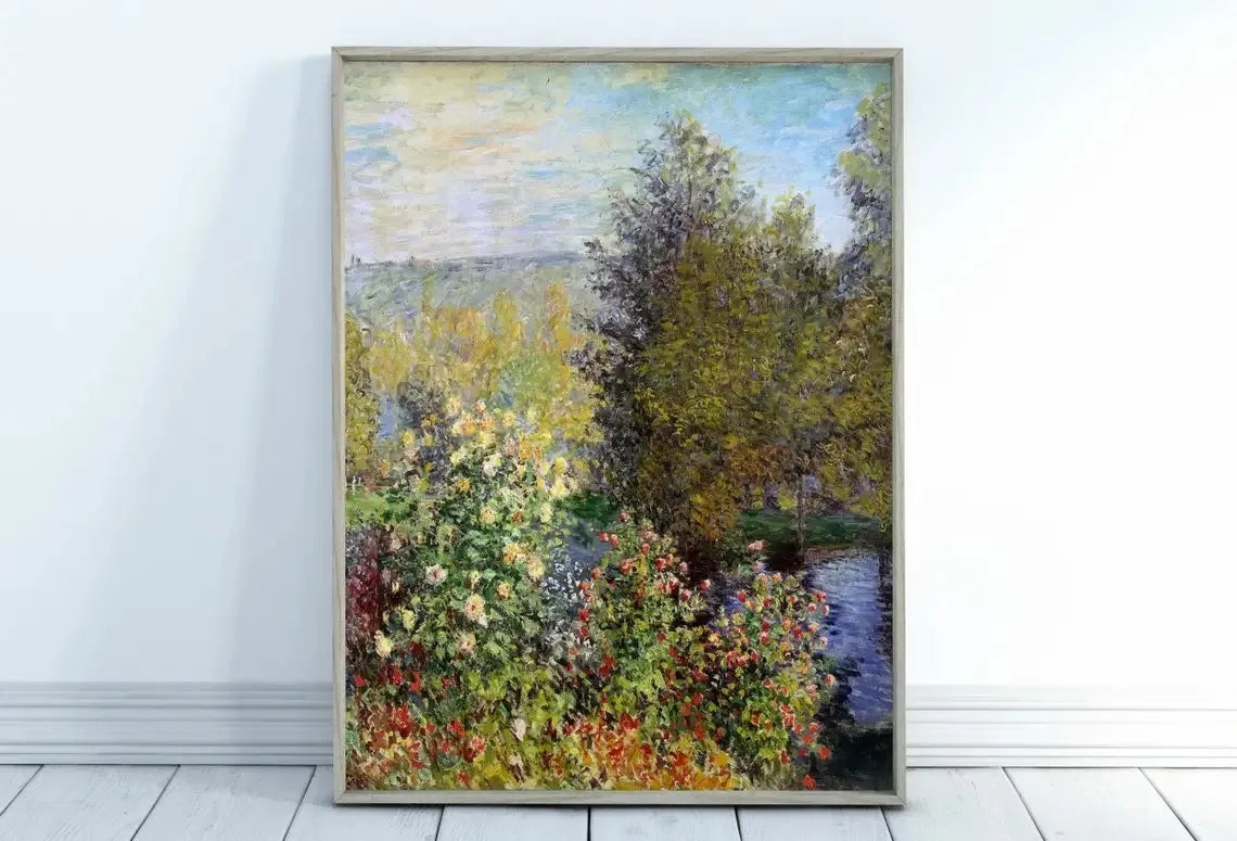Impressionist Garden Landscape Canvas Print