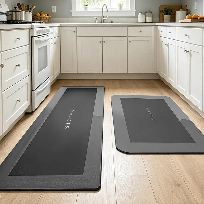 2pcs/set Diatomite Mats Absorbent Kitchen Anti Slip Bath Floor Mat FootCarpet Quick Dry Shower Toilet Rug Doormat 40x60/40x120cm