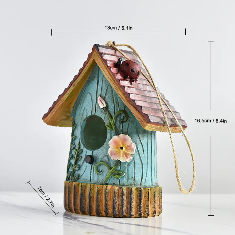 Resin Sack Shower Birdhouse Outdoor Craft Ornament
