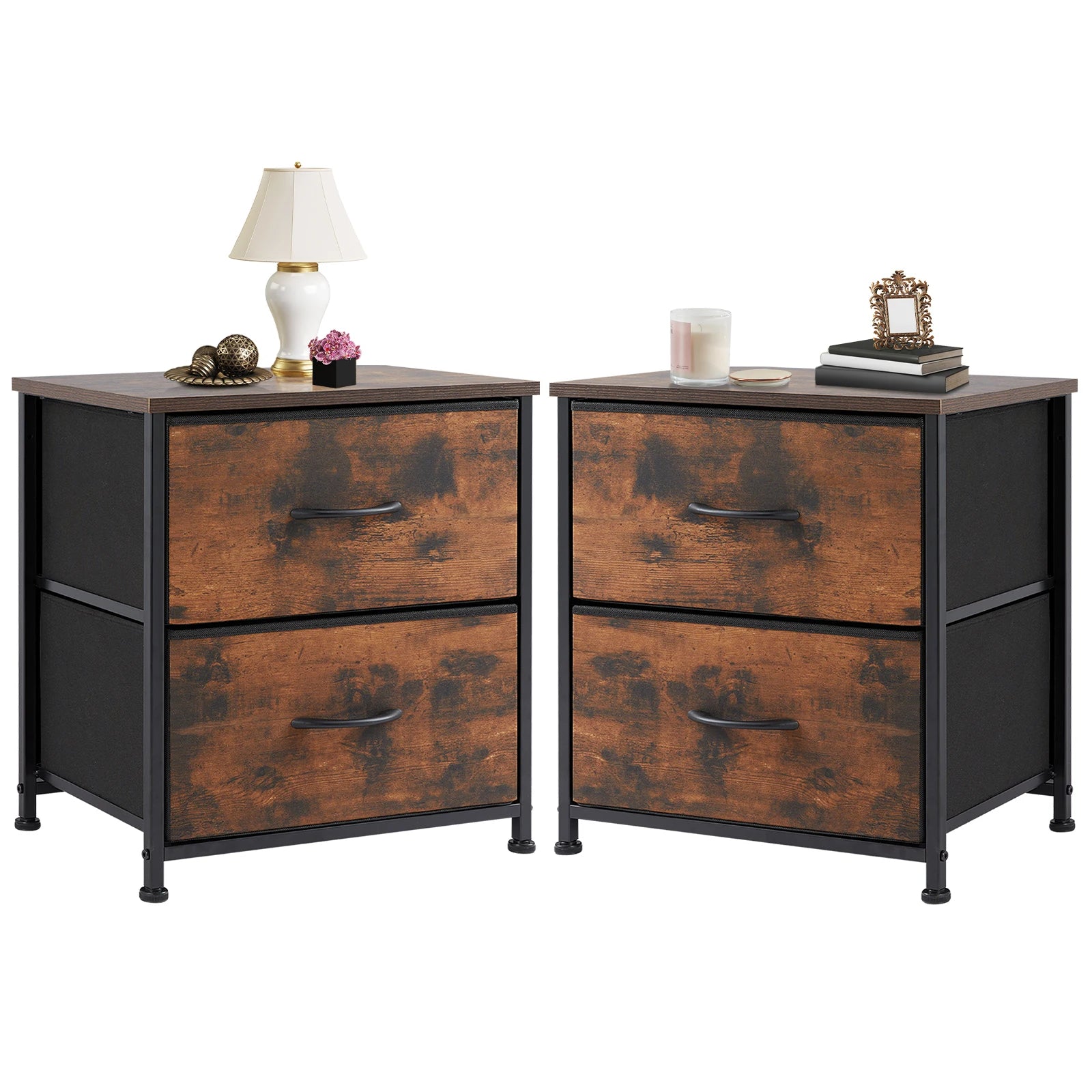 Fabric Drawer Nightstand