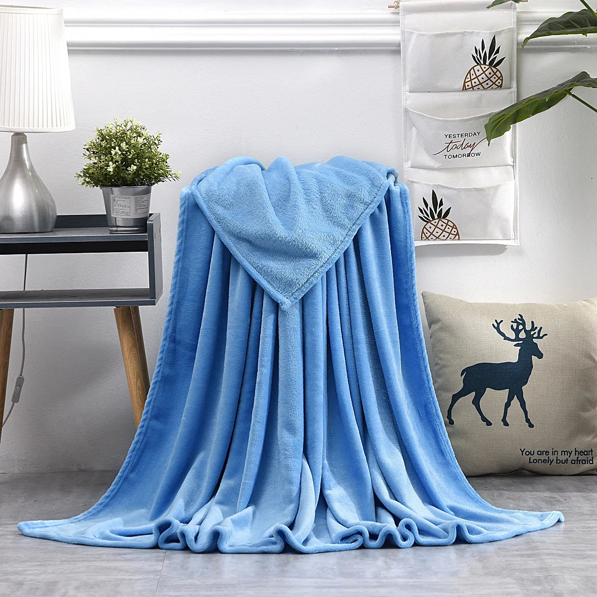 Coral Fleece Throw Blanket